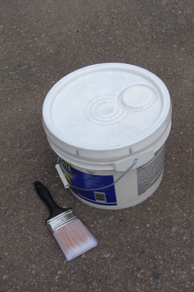How to clean up a spilled gallon of paint